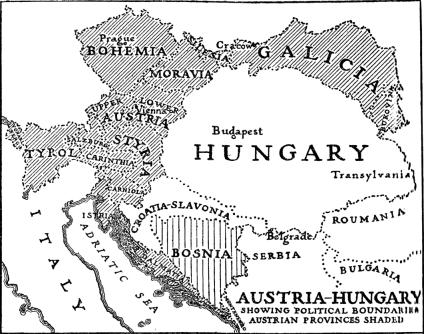 [Austria-Hungary Political Divisions Map.]
