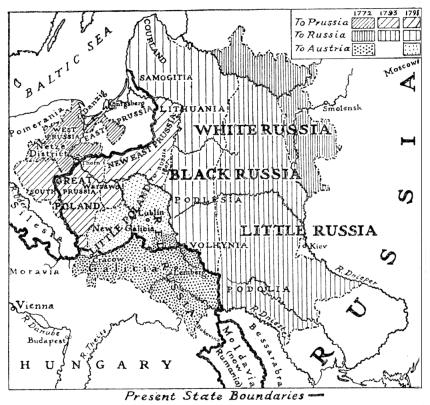[Map of the Partition of Poland.]