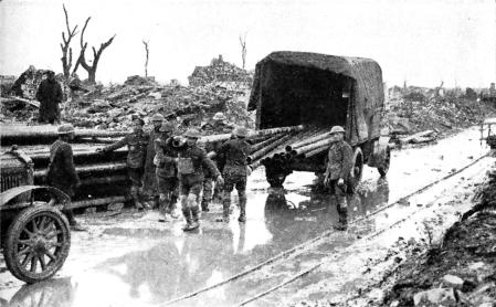 [Unloading water mains]